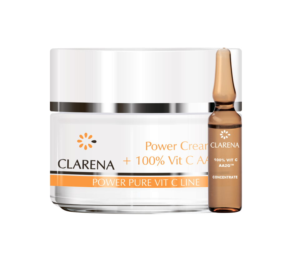 1838_Крем с витамином С_Clarena_Power_Cream+100_Vit_C_50ml_WITH_AMPULE